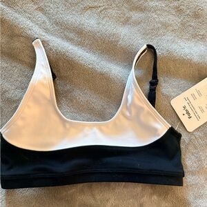 Jo and Jax Black and White Kids Sports Bra
